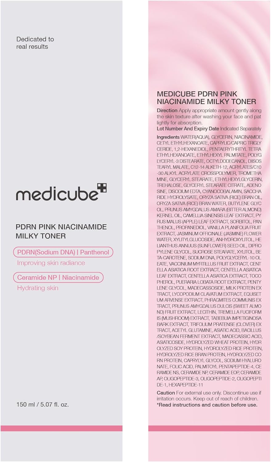 PDRN Pink Niacinamide Milky Toner (150ml)
