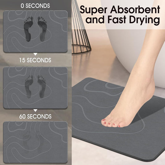 FLowMat Stone Bath Mat (Diatomaceous Earth)