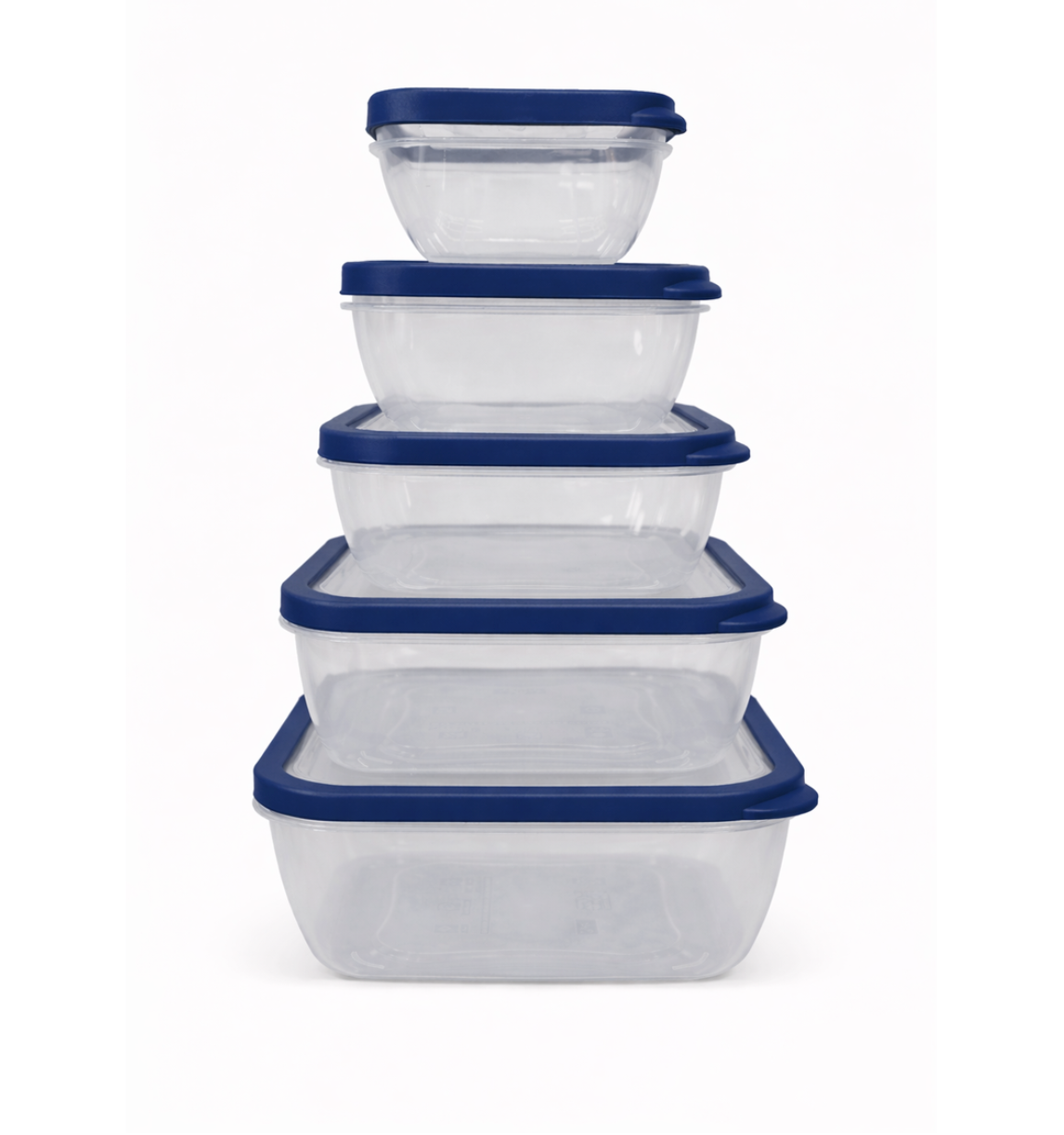 5-Piece Nesting Food Storage Container Set with Vented Lids