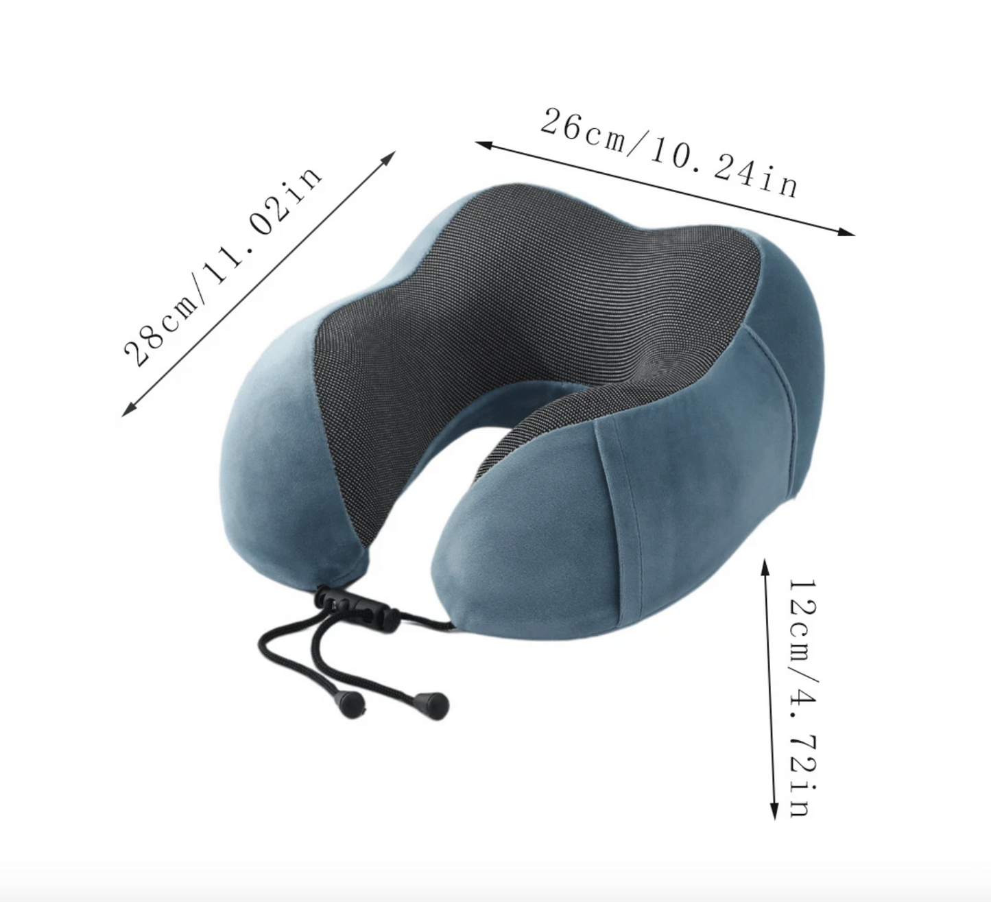 Ergonomic Memory Foam Travel Neck Pillow