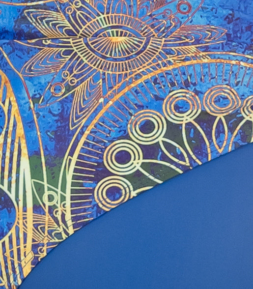 Blue Bohemian Wrap Monokini