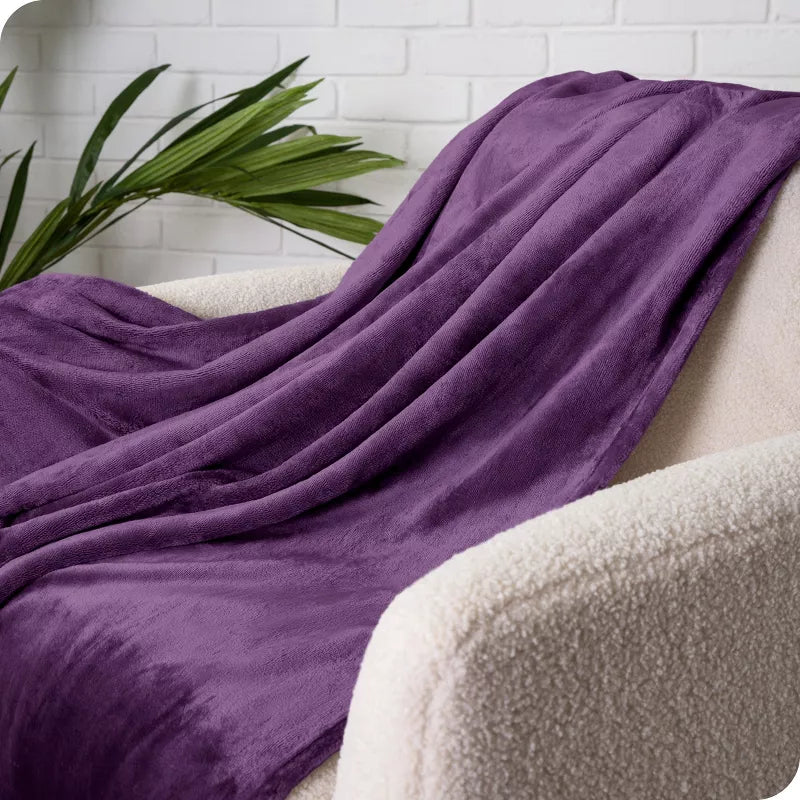 Luxury Super Soft Plush 240GSM Blanket - Plum