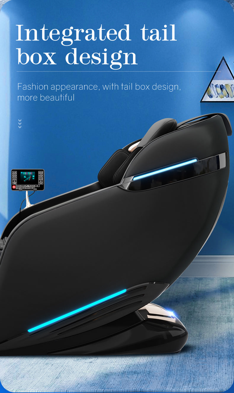 8D Fixed-Point Full Body Massage Chair with Zero Gravity & Heat