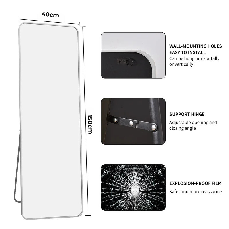 Linear Standing/Hanging Mirror (150x40cm)