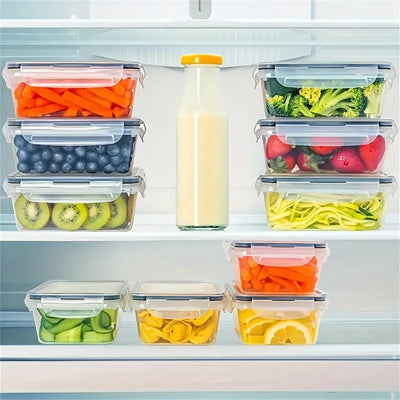 12/24 Piece Storage Container Set with markers and labels