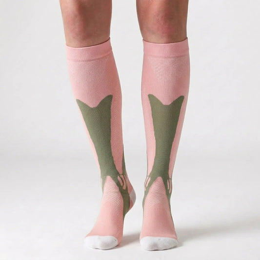 Sport Knee-High Graduated Compression Socks – 20–30 mmHg | 2-Pair Set