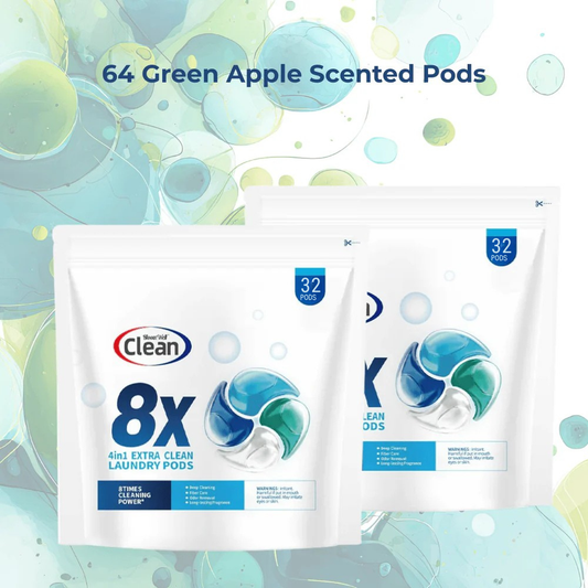 4-in-1 Laundry Detergent Pods – 8X Deep Clean Power (64 Pods)