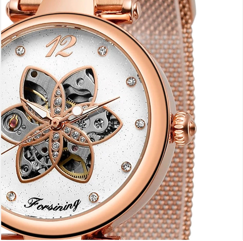 Aurora Flower/Diamante Automatic Woman&