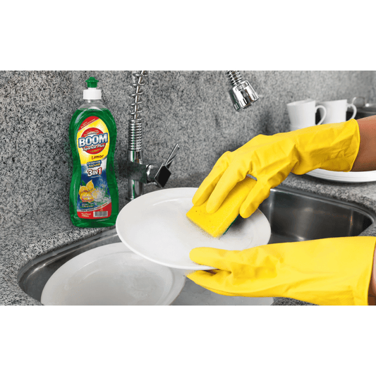 Boom Sparkle Plus Lemon Dishwashing Liquid 750ml (pack of 5)