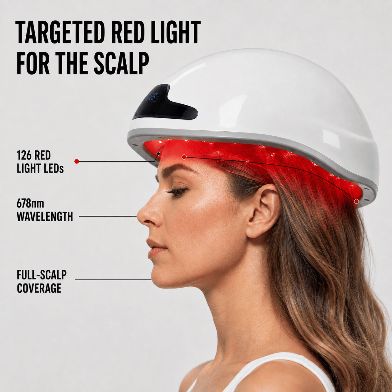 678nm Red Light Hair Growth Helmet