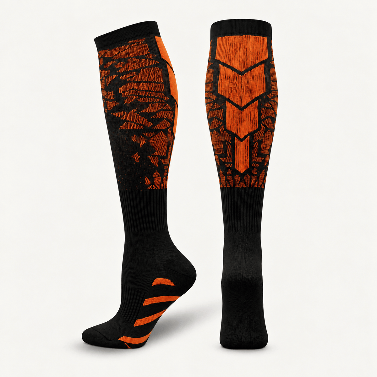 Neon Knee-High Compression Socks – 20–30 mmHg | 2-Pair Set