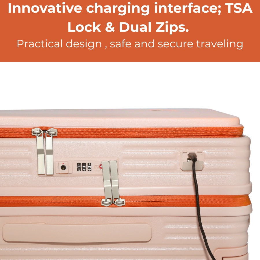 AuraCase Executive Suitcase with Waterproof Cover