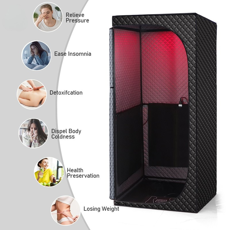 Portable Infrared Full-Body Sauna Tent with Red Light Therapy