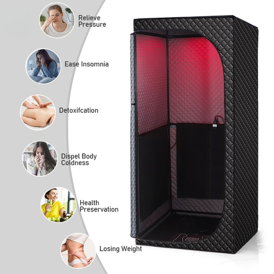 Portable Infrared Full-Body Sauna Tent with Red Light Therapy