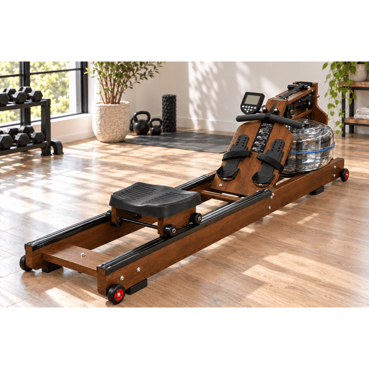 AquaGlide Foldable Water Rowing Machine