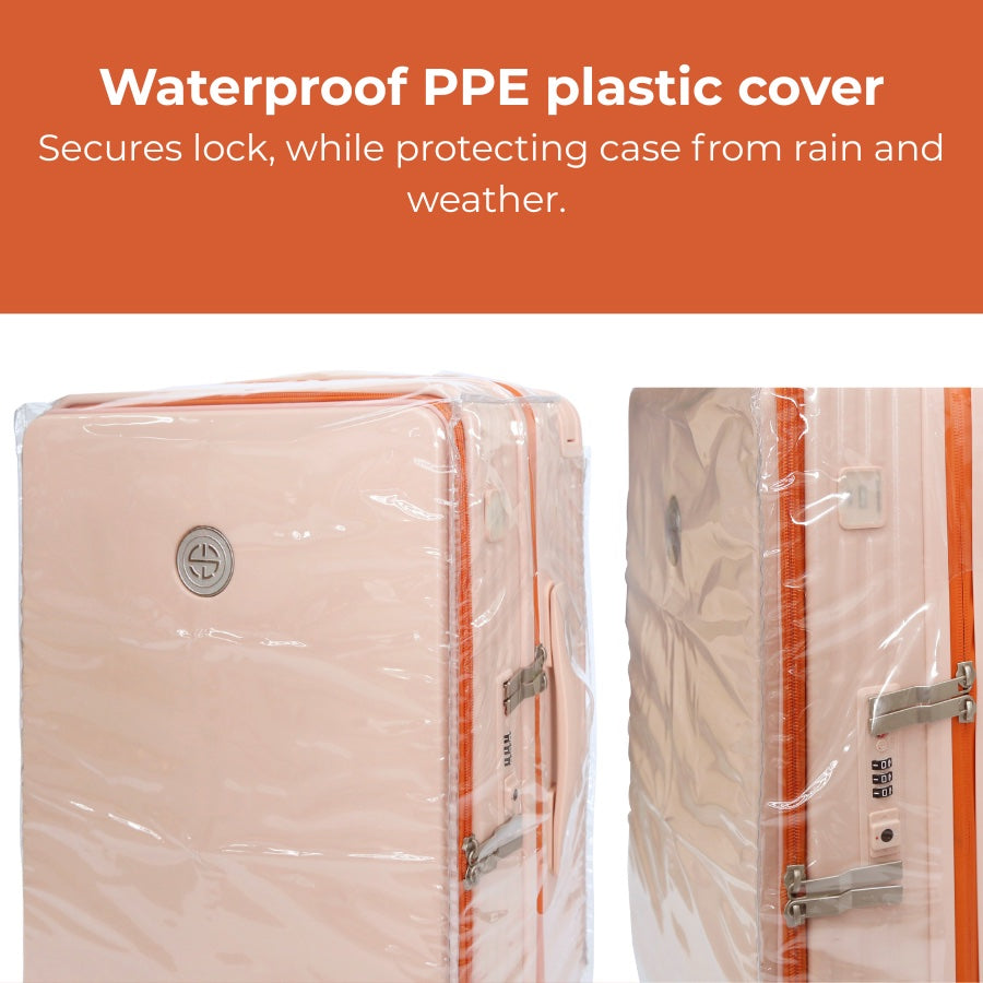 AuraCase Executive Suitcase with Waterproof Cover