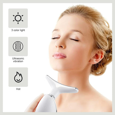 7-Mode LED Facial & Neck Sculpting Massager