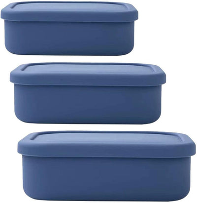 Oven-safe Silicone 3-Piece Storage/Lunch Box Set