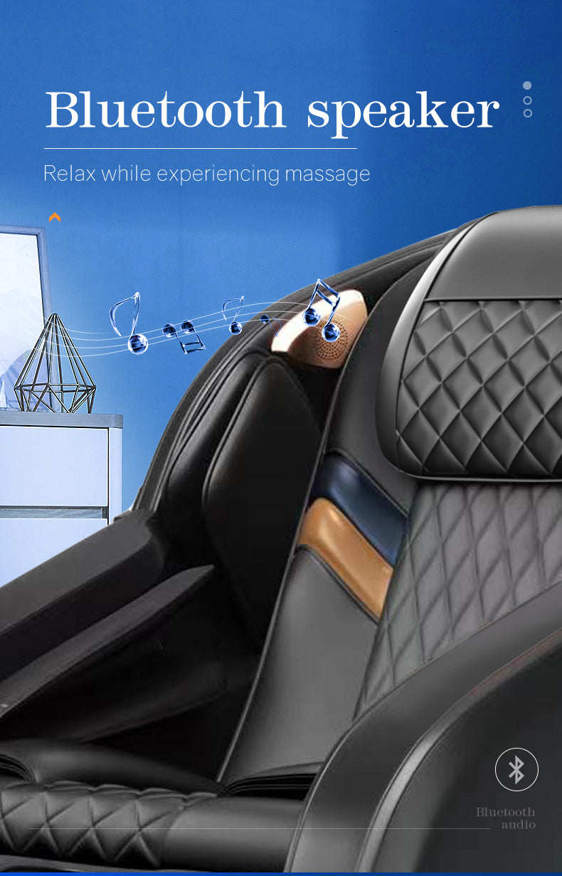 8D Fixed-Point Full Body Massage Chair with Zero Gravity & Heat