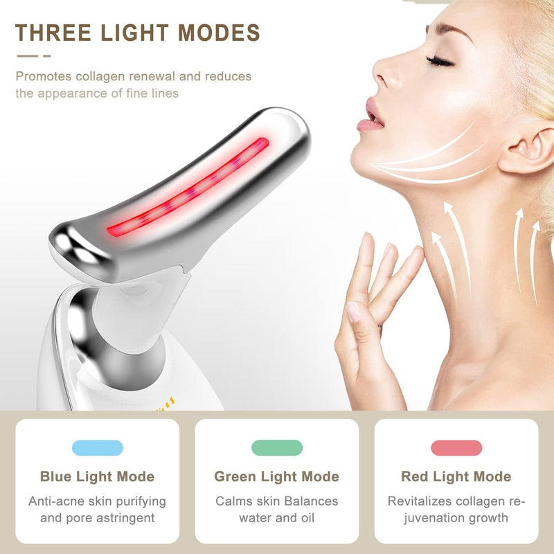 7-Mode LED Facial & Neck Sculpting Massager