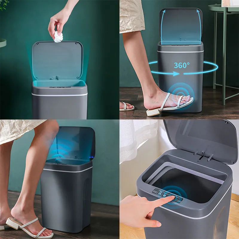 Smart Sensor Bin with Infrared Motion Detection - 16L