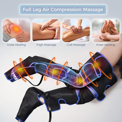 6 Mode & 3 Intensity Air Compression Leg Massager