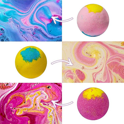 Natural Aromatherapy Bath Bomb 9-Piece Set