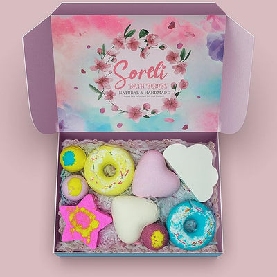 Natural Aromatherapy Bath Bomb 9-Piece Set