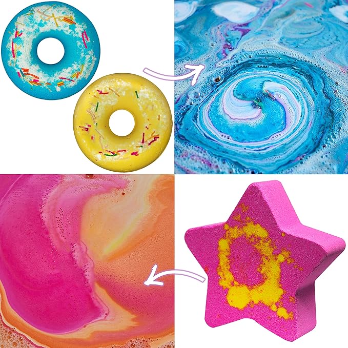 Natural Aromatherapy Bath Bomb 9-Piece Set