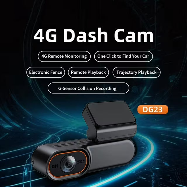 1080p 4G Smart Dash Cam with GPS, Remote Live View & Cloud Storage
