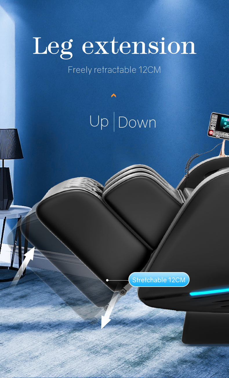 8D Fixed-Point Full Body Massage Chair with Zero Gravity & Heat
