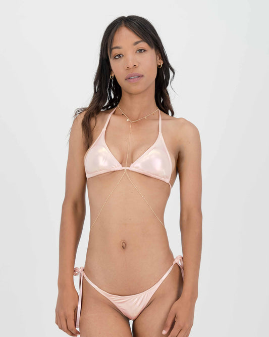 Pink Metallic Bikini