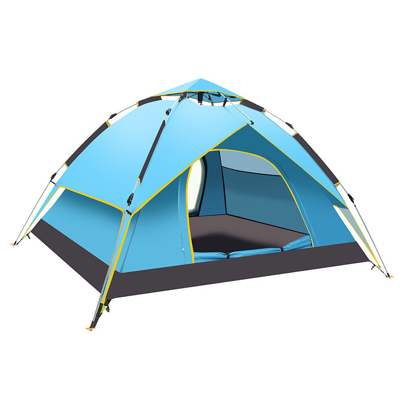 Instant Pop Up Waterproof Camping Tent and Removable Rain Fly - 4 Sleeper