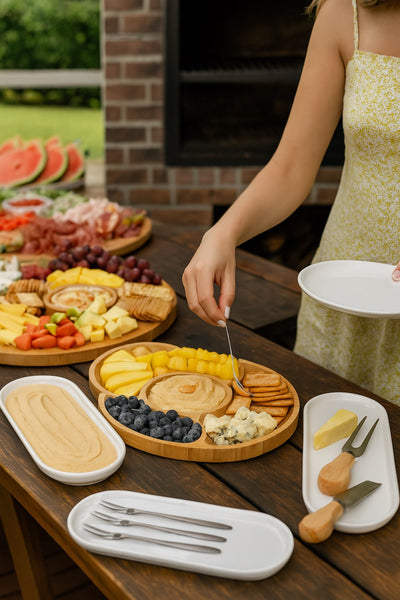 Eco Craft Luxury Bamboo Charcuterie Platter & Serving Tray