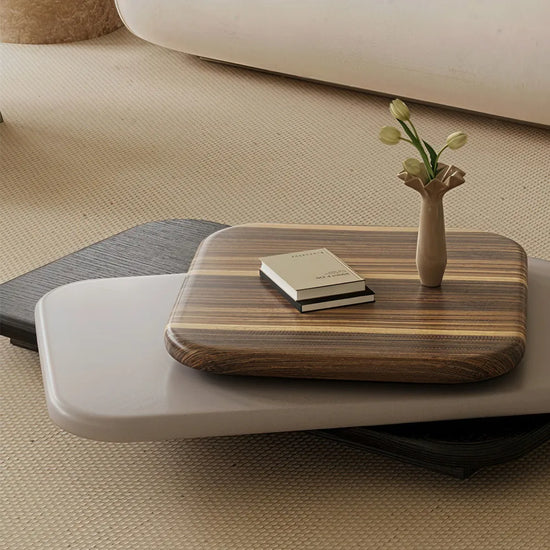 Modern Sculpted 360 Swivel Coffee Table