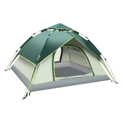 Instant Pop Up Waterproof Camping Tent and Removable Rain Fly - 4 Sleeper