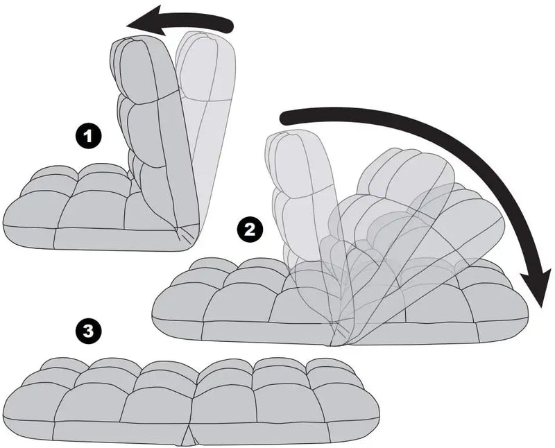 Flannel Floor Recliner Chair