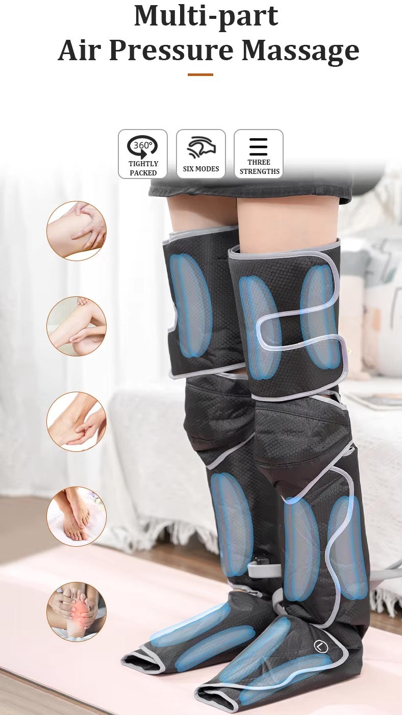 6 Mode & 3 Intensity Air Compression Leg Massager