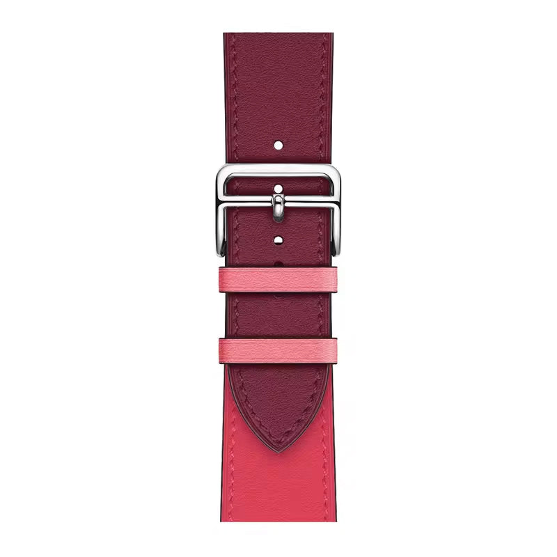 Two Toned Vegan Leather Smart Watch Replacement Strap