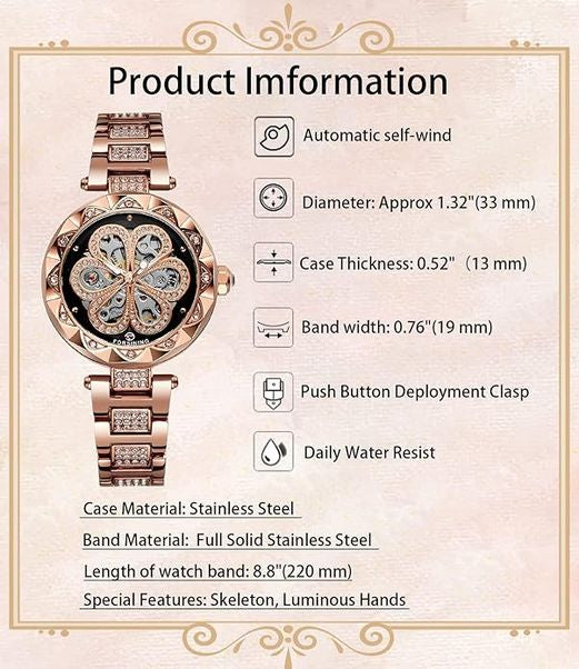 Novula Automatic Flower Luxury Woman&