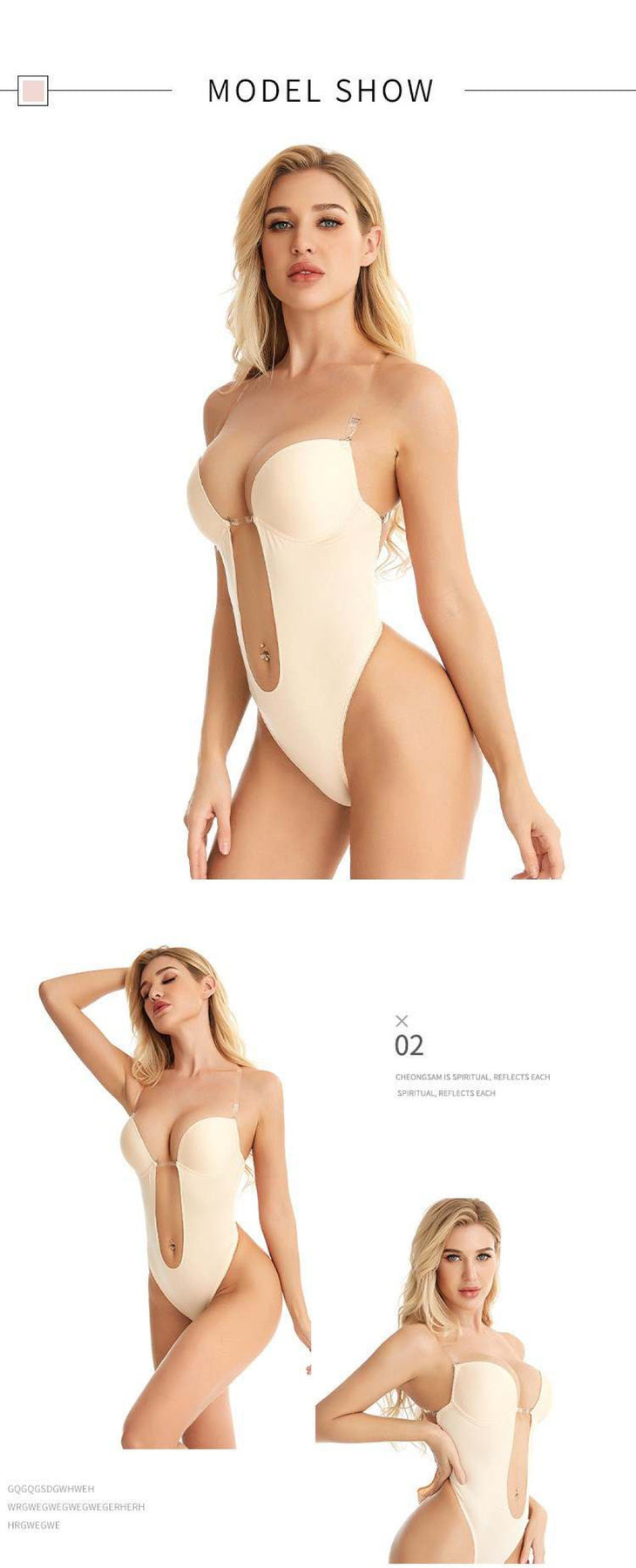 InvisiBody Backless U-Plunge Thong Bodysuit - Soul Lifestyle