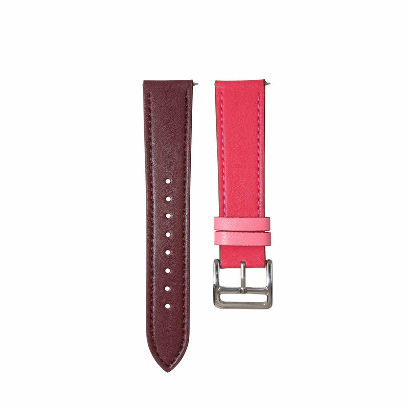 Two Toned Vegan Leather Smart Watch Replacement Strap