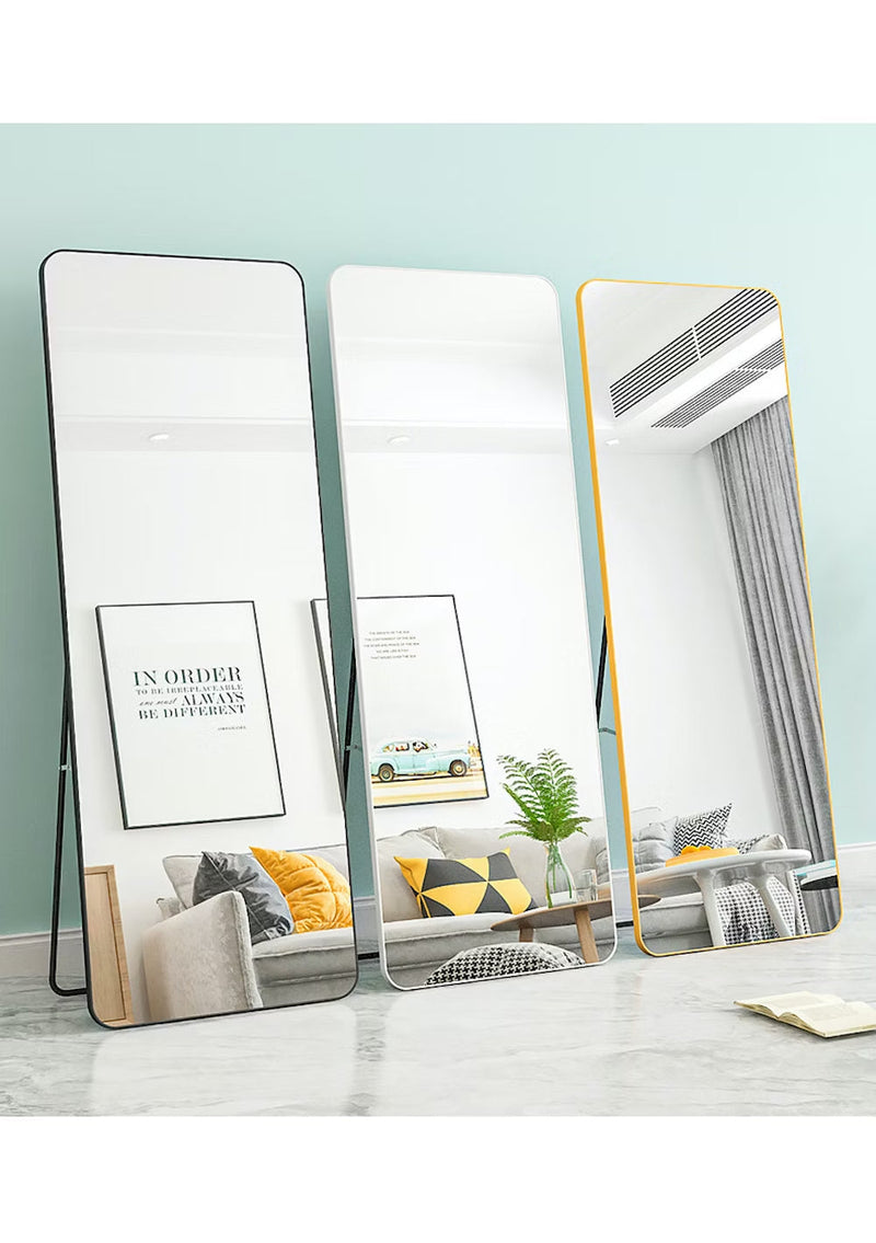 Soul lifestyle Rectangular Aluminium Frame Mirror - Silver