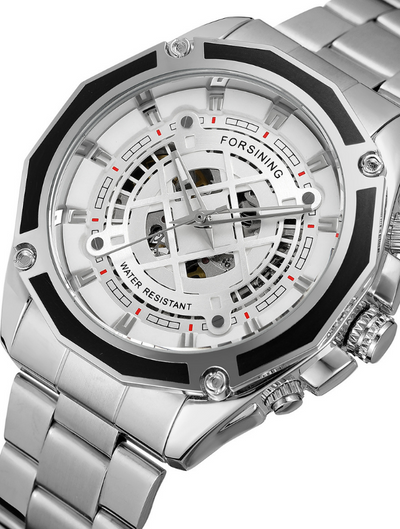 OMERO Automatic Mens Watch - Silver