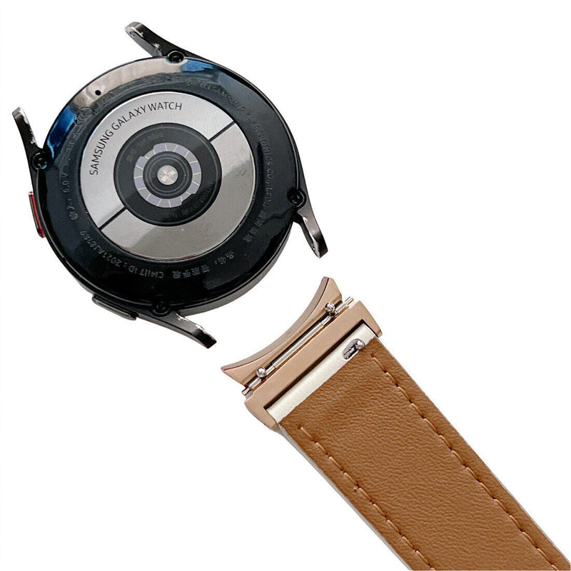 Classic Style Genuine Leather Samsung Galaxy Watch Strap