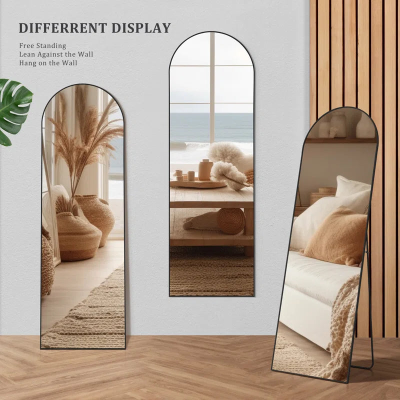 Obsidian Arched Standing/Hanging Mirror (170x55cm)