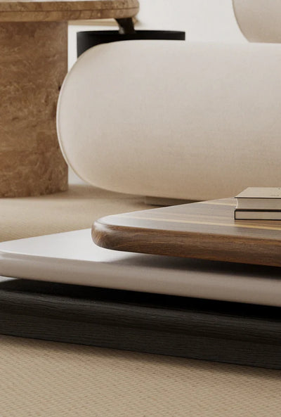 Modern Sculpted 360 Swivel Coffee Table
