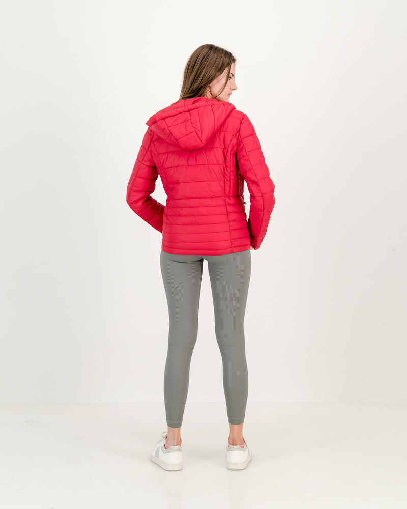 Ladies Ultra- Lite Quilted Puffer with Hood