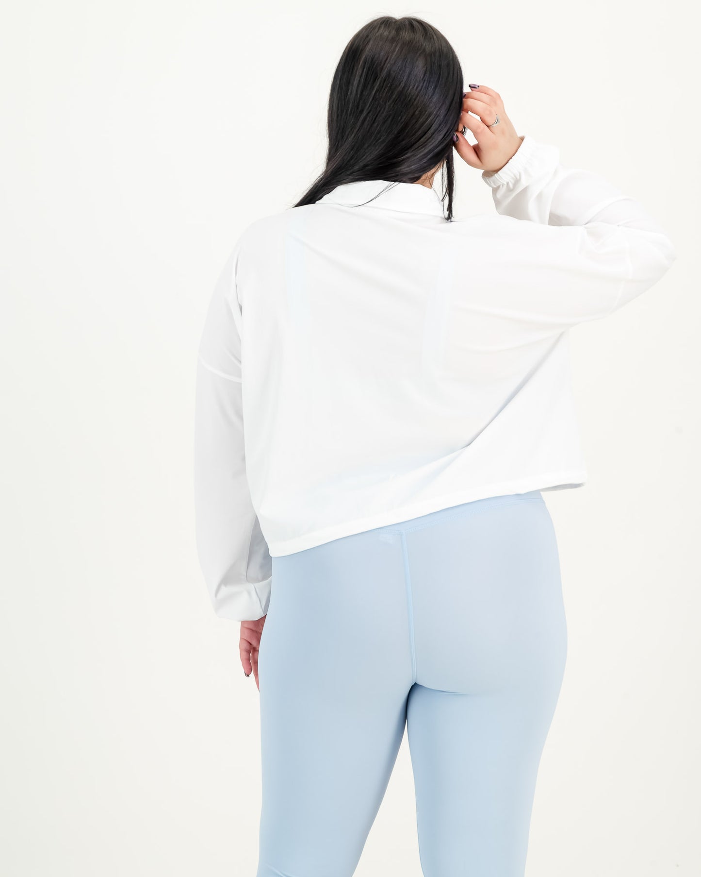 Ladies Super Stretch Cropped Windbreaker Jacket