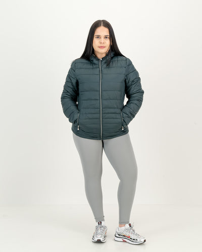 Ladies Ultra- Lite Quilted Puffer with Hood